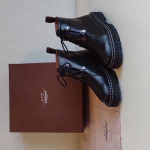 ATP ATEILER - Cozzana Black Leather Ankle Boots